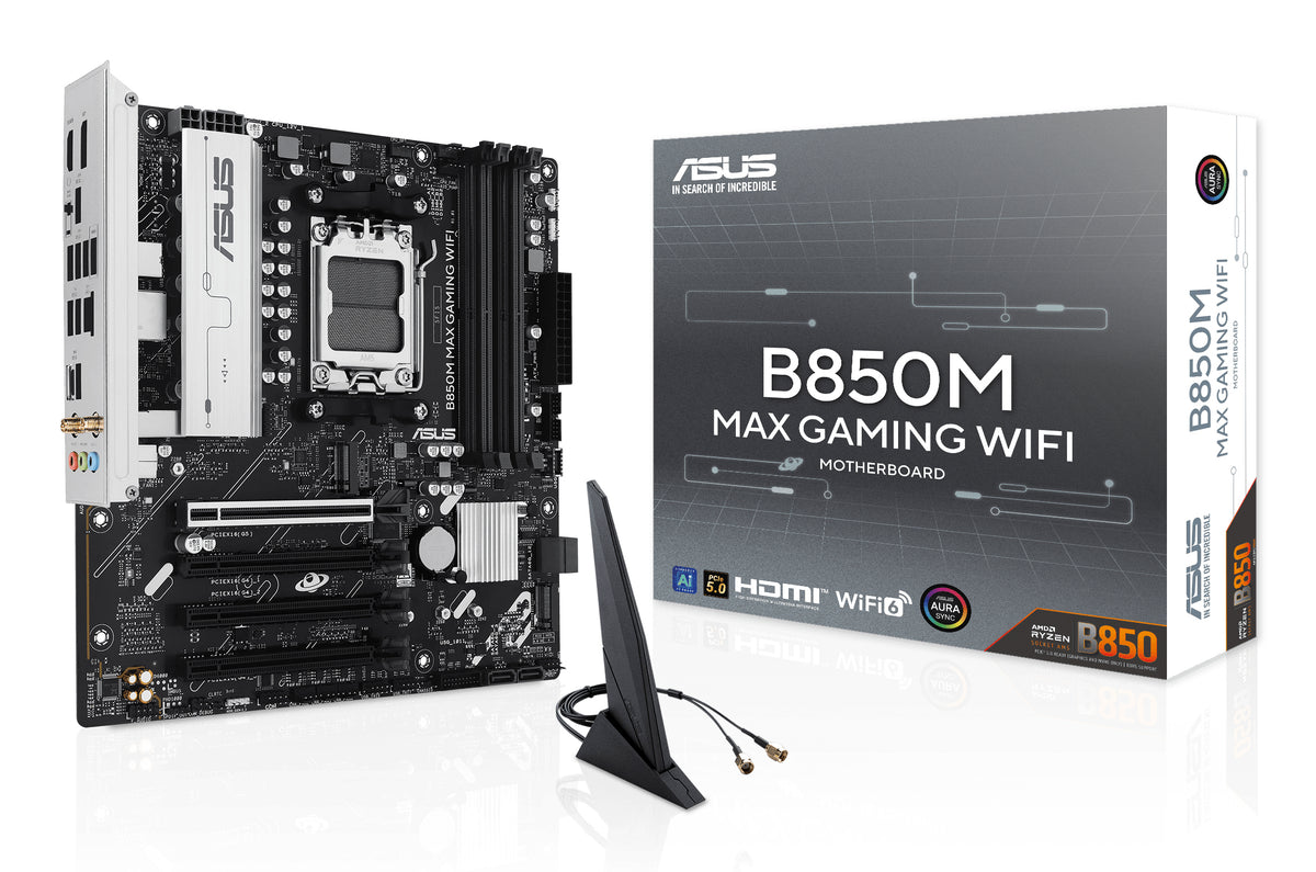 ASUS B850M MAX GAMING WIFI AMD B850 Sockel AM5 micro ATX