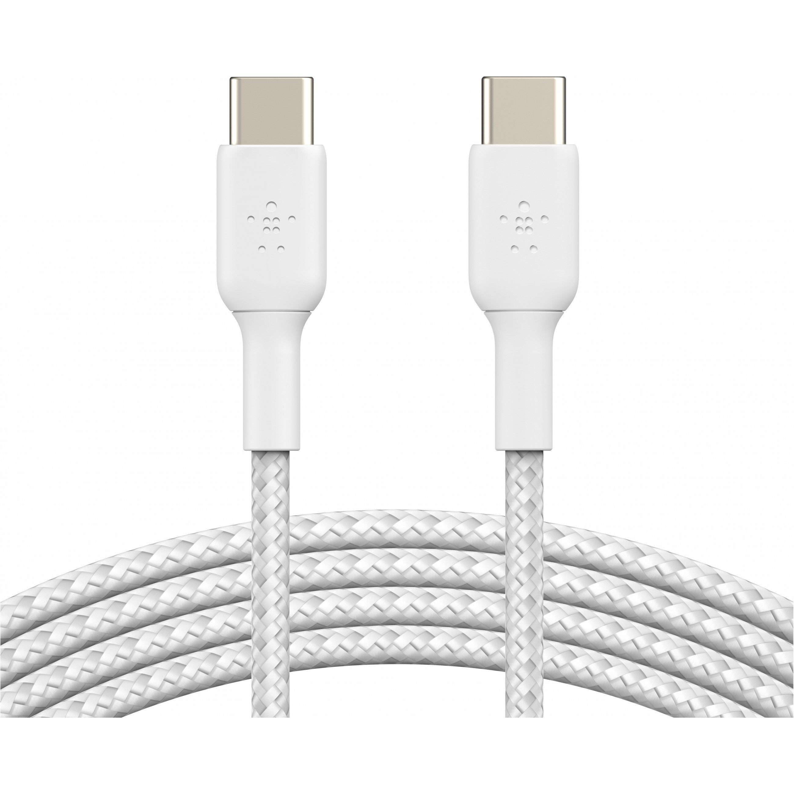 Belkin geflochtenes USB-C/USB-C 2.0 Kabel. 1m. weiß.Doppelpack