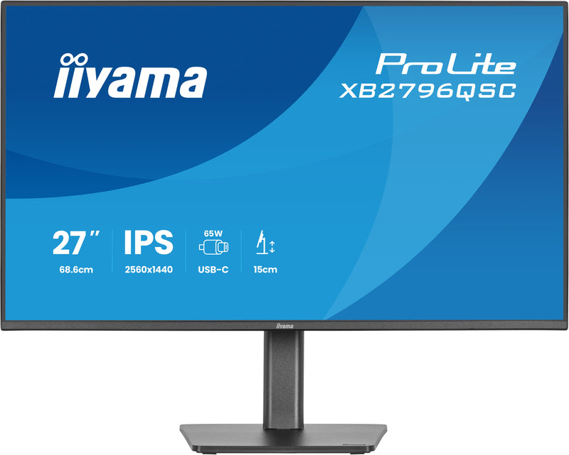 iiyama ProLite XB2796QSC-B1 Computerbildschirm 68,6 cm (27") 2560 x 1440 Pixel Quad HD LED Schwarz