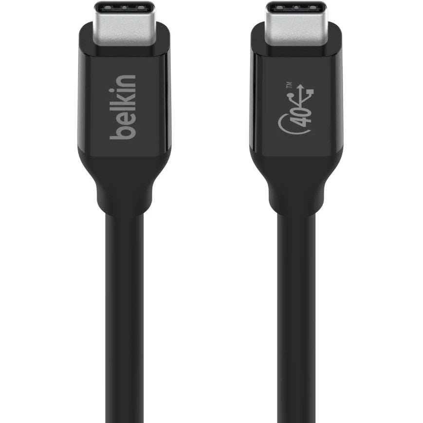 Belkin USB4 Kabel. USB-C/USB-C. 40 Gbit/s. 100W. 0.8m. schwarz