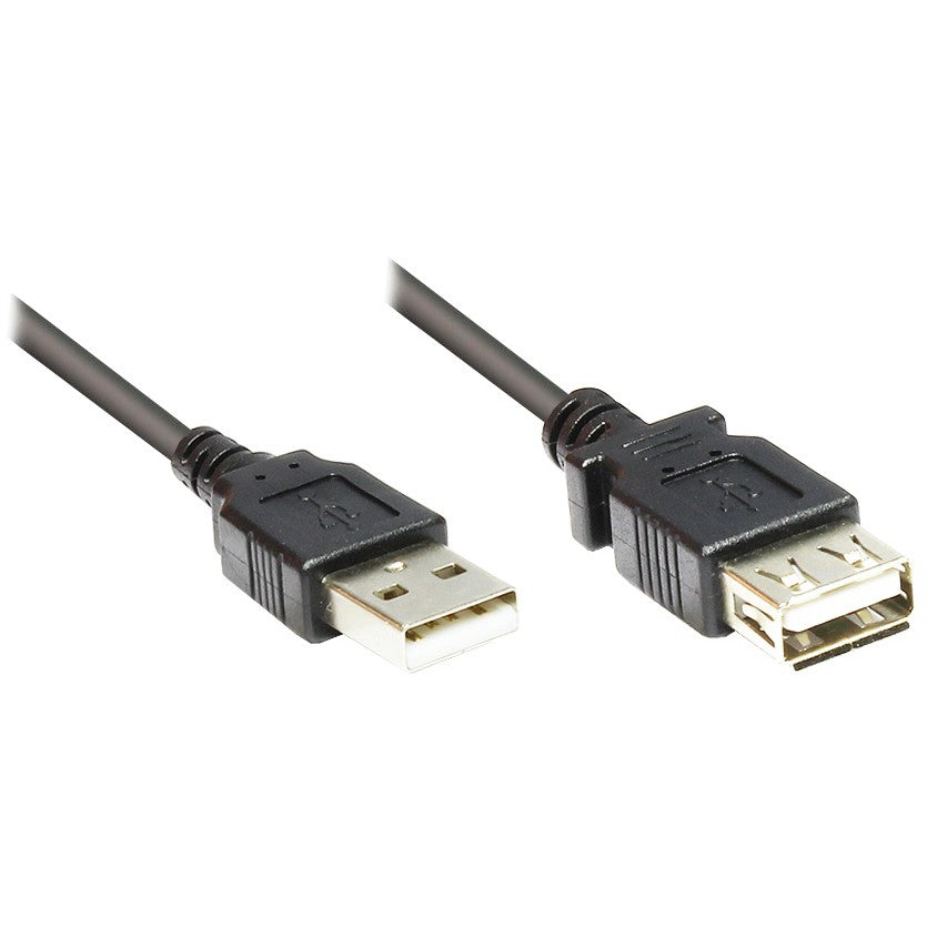 GoodConnections USB-A 2.0 (ST-BU) 1.8m Verlängerungskabel Schwarz