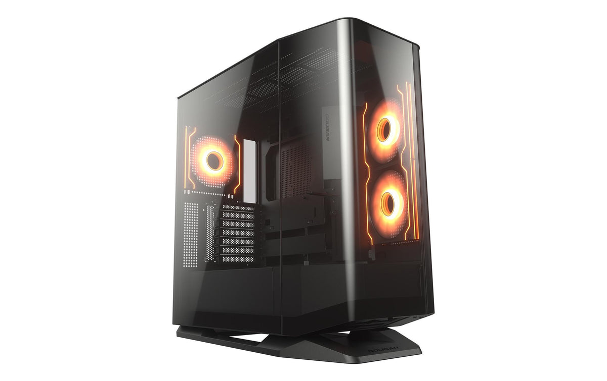 Cougar FV270 ATX Mid Tower Black RGB, Tempered Glass Side Panel, Front Panel USB 3.2 Gen 2 Type-C USB 3.2 Gen 1 Type-A