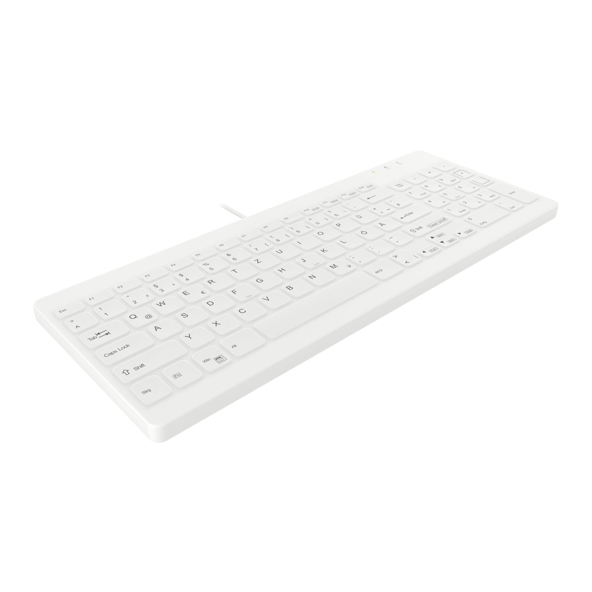 Contour Design Active Key Contour QuickClean Medizinische Tastatur Abnehmbare Abdeckung Kompakt Kabelgebunden Weiß DE C7012