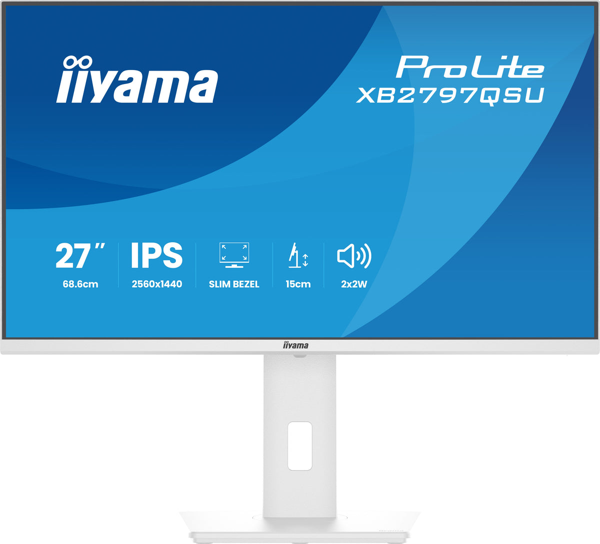 iiyama ProLite XB2797QSU-W1 Computerbildschirm 68,6 cm (27") 2560 x 1440 Pixel Quad HD LED Weiß