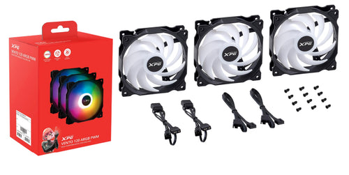 XPG Vento 120 ARGB PWM 120mm schwarz 3er Pack