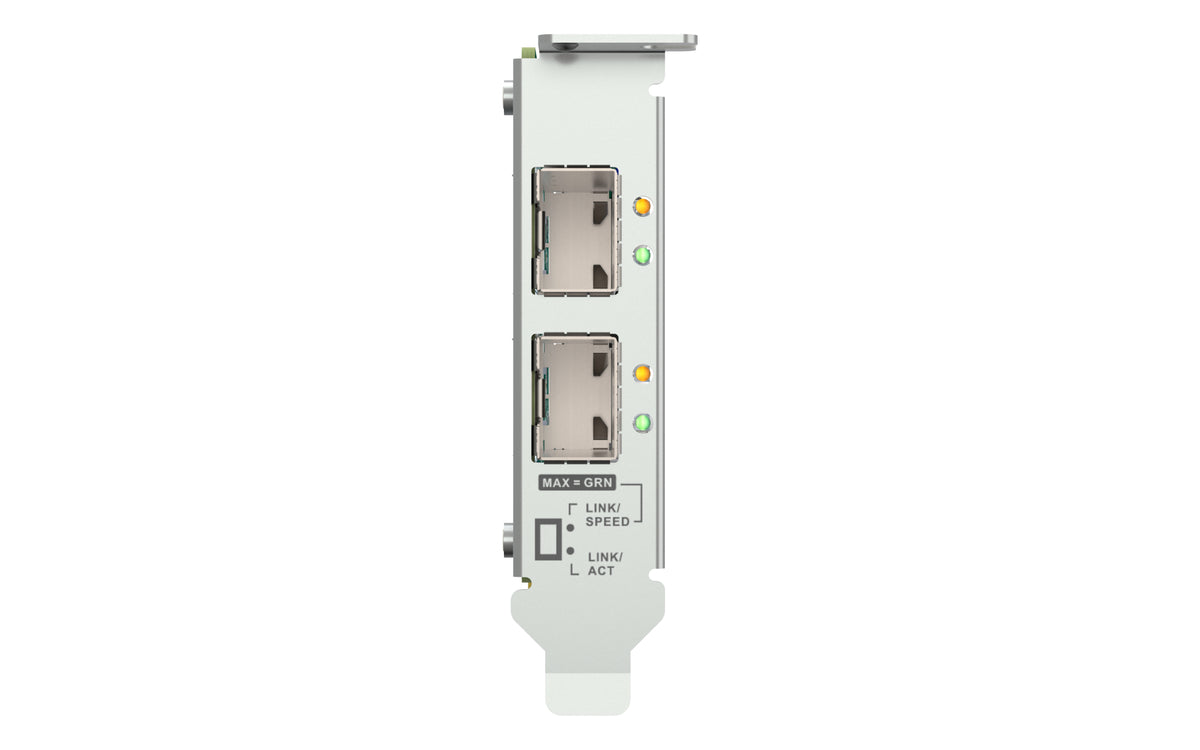 QNAP QXG-25G2SF-BCM Netzwerkkarte Eingebaut Faser 25000 Mbit/s
