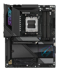 GIGABYTE X870E AORUS PRO Mainboard - Unterstützt AMD Ryzen 9000 CPUs, 16+2+2 Phasen digitales VRM, bis zu 8000MHz DDR5 (OC), 3xPCIe 5.0 + 1xPCIe 4.0, Wi-Fi 7, 2.5GbE LAN, USB 4