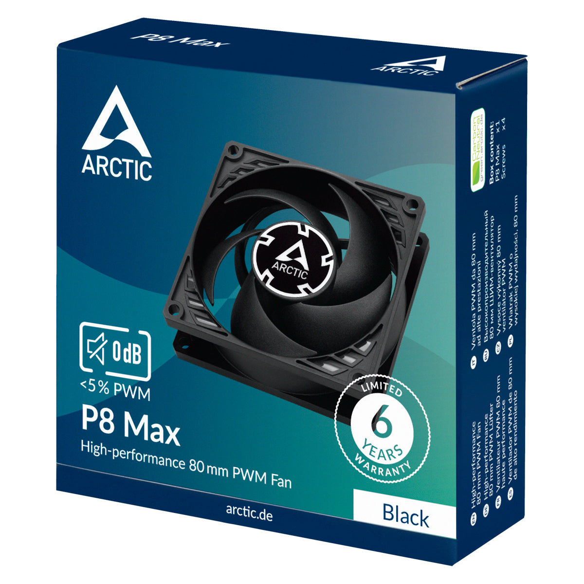ARCTIC P8 Max - High Performance 80 mm PWM-Lüfter
