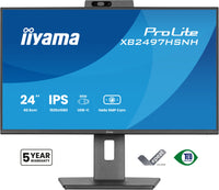 iiyama ProLite XB2497HSNH-B1 24IN IPS LCD 4MS 1920X1080 350CD/M2 HDMI/DP/USB 2 Computerbildschirm 60,5 cm (23.8") 1920 x 1080 Pixel Full HD Schwarz