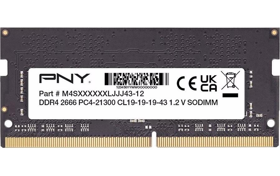 16GB PNY Performance SODIMM 2666Mhz (black)
