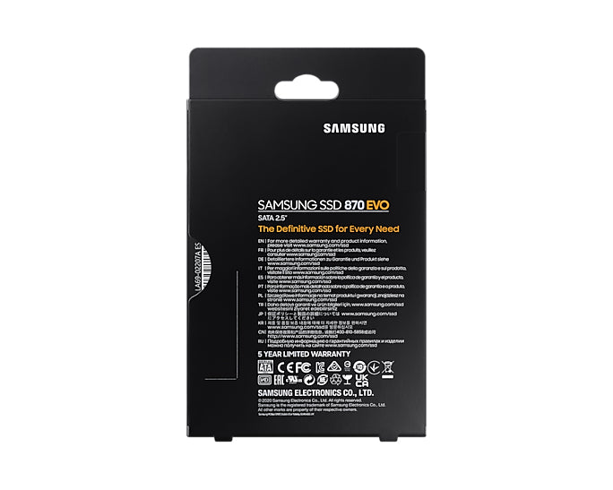 Samsung 870 EVO 250 GB 2.5" Serial ATA III V-NAND MLC