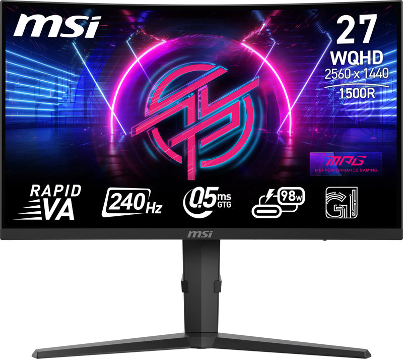 MSI MPG 275CQRXFDE Computerbildschirm 68,6 cm (27") 2560 x 1440 Pixel Wide Quad HD Schwarz