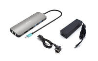 i-tec Metal USB-C Nano 2x Display Docking Station with PD 100 W + Charger 100W