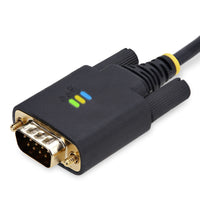 StarTech.com 3m USB Seriell Adapterkabel, USB-A auf DB9 RS232, FTDI IC, COM Retention, LED, wechselbare DB9 Schrauben und Muttern, ESD-Schutz, Windows, macOS und Linux