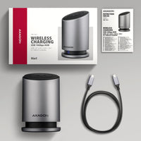 Axagon HMC-WL9 USB-C 10Gbps-Dockingstation mit 15 W kabellosem Laden 9in1