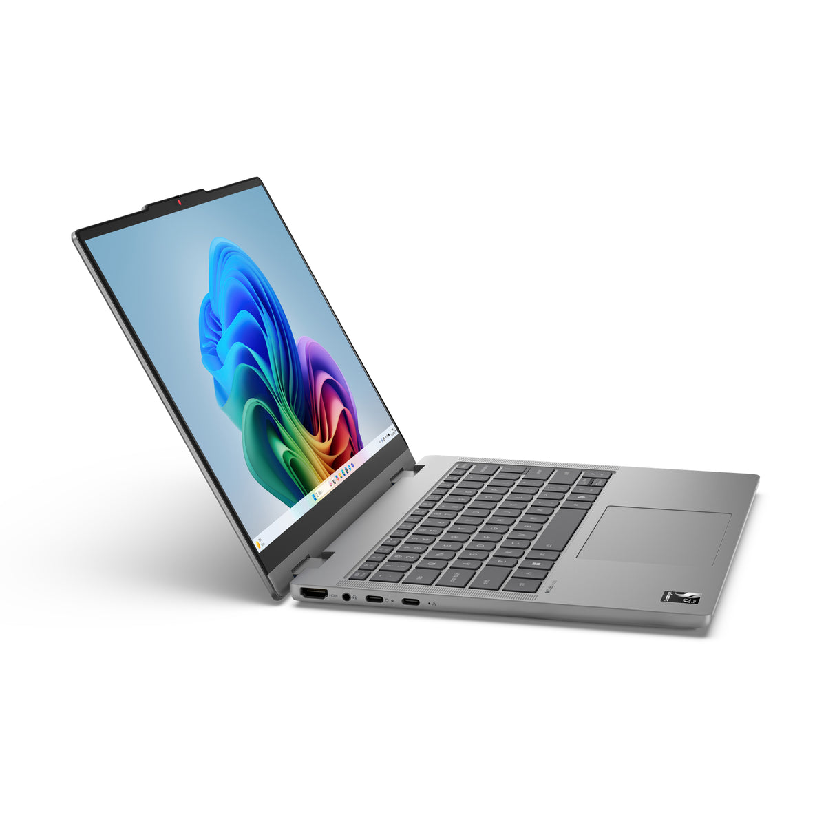 Lenovo IdeaPad 5 2-in-1 14Q8Y11 Copilot+ PC Snapdragon X2P-42-100 Hybrid (2-in-1) 35,6 cm (14") Touchscreen WUXGA 32 GB LPDDR5x-SDRAM 1 TB SSD Wi-Fi 7 (802.11be) Windows 11 Home Grau Deutsch