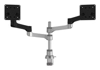 R-Go Tools Monitorhalterung R-Go Zepher, verstellbarer Doppel-Monitorarm, 100% Zirkular, bis 8 kg belastbar, schwarz