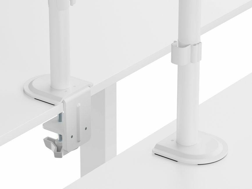 Equip 17"-32" Gelenk-Dual-Monitor-Tischhalterung, Weiß