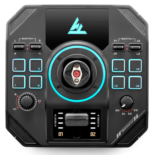 Thrustmaster Sol-R 4 HOTAS Schwarz USB Joystick + Motorsteuerungshebel Analog / Digital PC