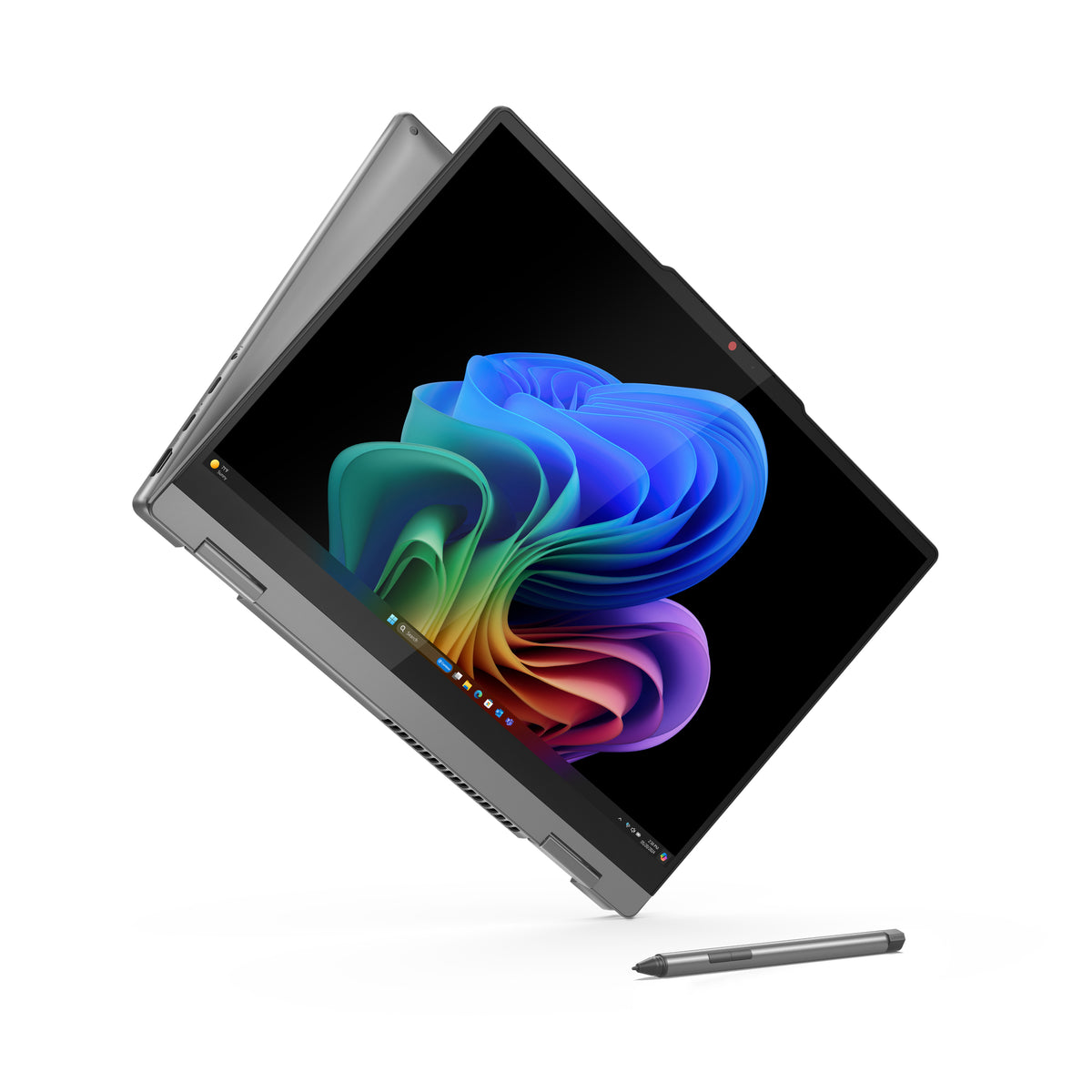 Lenovo IdeaPad 5 2-in-1 14Q8X9 Copilot+ PC Snapdragon X1P-42-100 Hybrid (2-in-1) 35,6 cm (14") Touchscreen WUXGA 24 GB LPDDR5x-SDRAM 1 TB SSD Wi-Fi 7 (802.11be) Windows 11 Home Grau Deutsch