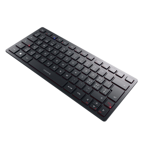 CHERRY KW 9200 MINI Tastatur Universal USB + RF Wireless + Bluetooth QWERTZ Schweiz Schwarz