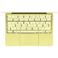 Apple Apple MacBook Neo A18 Pro chip with 6-core CPU and 5-core GPU, 8GB, 512GB SSD, Touch ID - Citrus – Ansicht 2