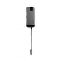 Verbatim 16102510 laptop-dockingstation & portreplikator Kabelgebunden USB 3.2 Gen 1 (3.1 Gen 1) Type-C Schwarz, Silber