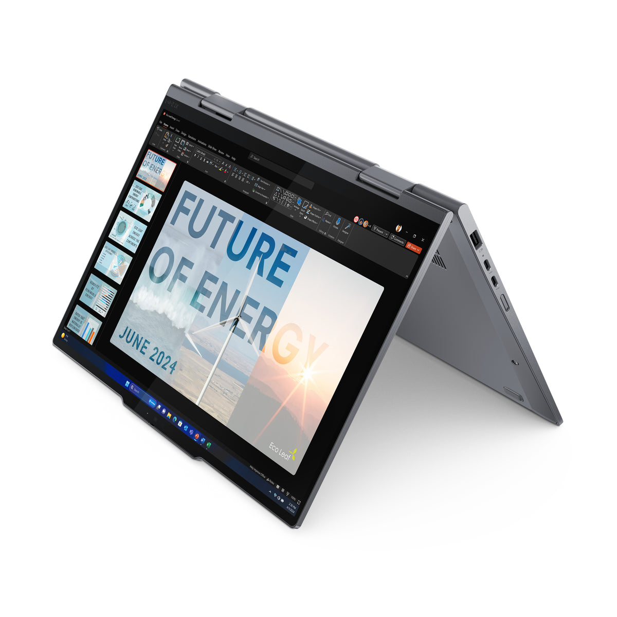 Lenovo ThinkPad X1 2-in-1 Gen 9 Intel Core Ultra 7 155U Hybride (2-en-1) 35,6 cm (14") Écran tactile WUXGA 16 Go LPDDR5x-SDRAM 512 Go SSD Wi-Fi 6E (802.11ax) Windows 11 Pro Allemand Gris