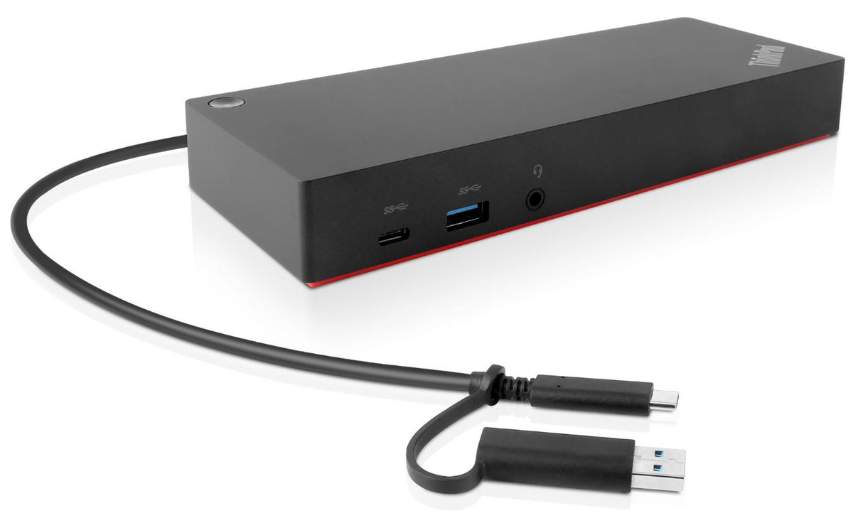 Lenovo 40AF0135EU laptop-dockingstation & portreplikator Kabelgebunden Schwarz