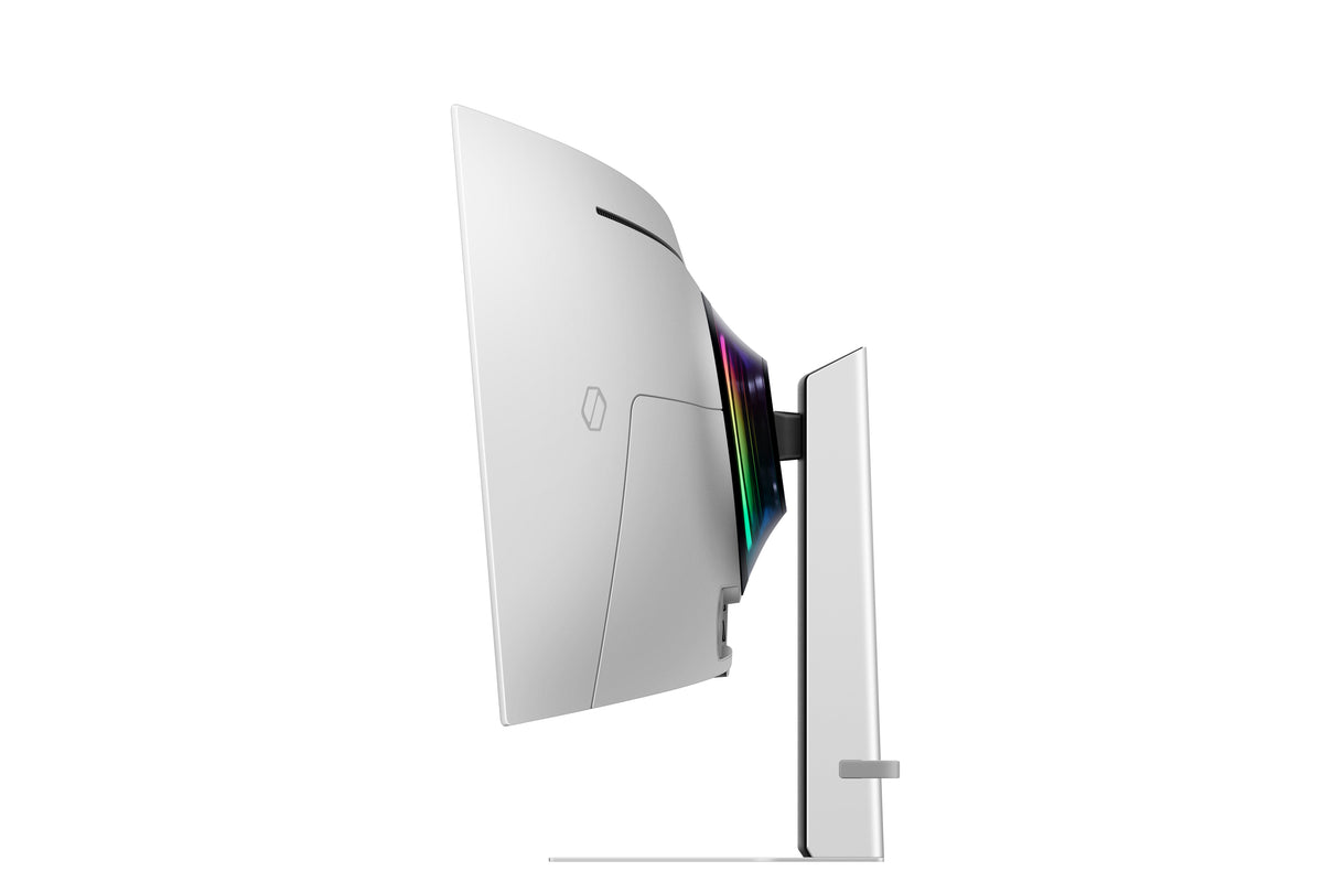 Samsung G93SD Computerbildschirm 124,5 cm (49") 5120 x 1440 Pixel Dual QHD OLED Silber