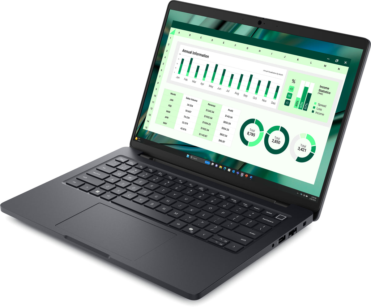 DELL Pro Max 14 MC14250 Intel Core Ultra 7 265H Mobiler Arbeitsplatz 35,6 cm (14") Full HD+ 32 GB LPDDR5x-SDRAM 1 TB SSD NVIDIA RTX PRO 500 Blackwell Wi-Fi 7 (802.11be) Windows 11 Pro Deutsch Schwarz