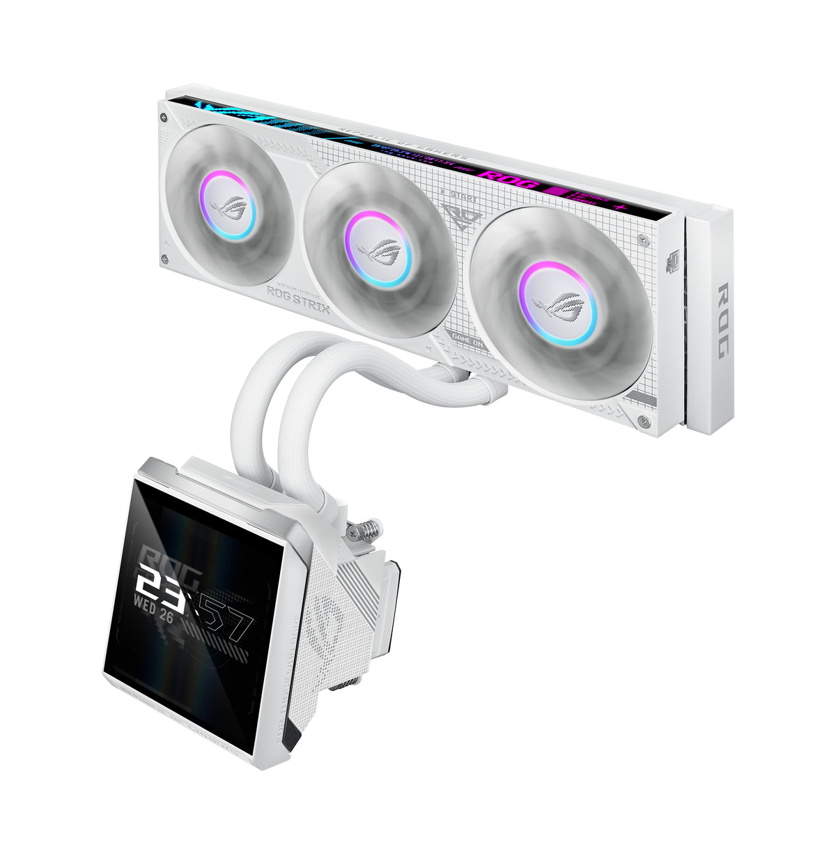 ASUS ROG STRIX SLC IV 360 ARGB LCD WHT Refroidissement liquide de processeur 12 cm Blanc 1 pièce(s)