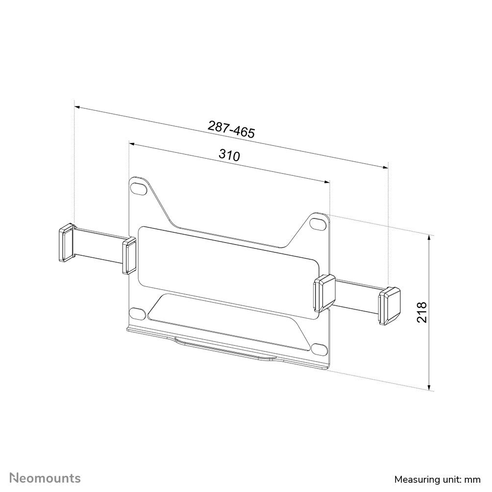 Neomounts ADS20-425BL1 Laptop-Halterung 11.6-17.3" - VESA - universal