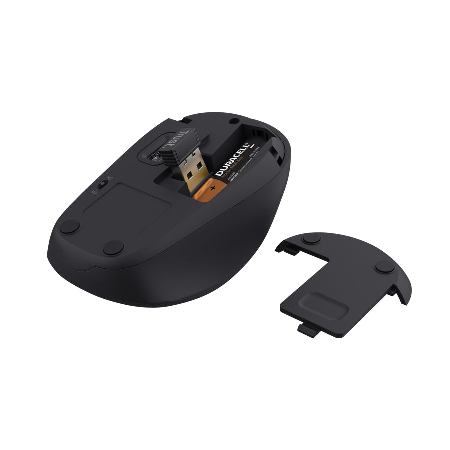 Trust Yvi+ Maus Haus Beidhändig RF Wireless Optisch 1600 DPI