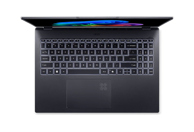 Acer Swift Go 16 SFG16-61-R0WK AMD Ryzen AI 5 PRO PRO 340 Laptop 40,6 cm (16") 2K 16 GB LPDDR5x-SDRAM 512 GB SSD Wi-Fi 7 (802.11be) Windows 11 Home Grau
