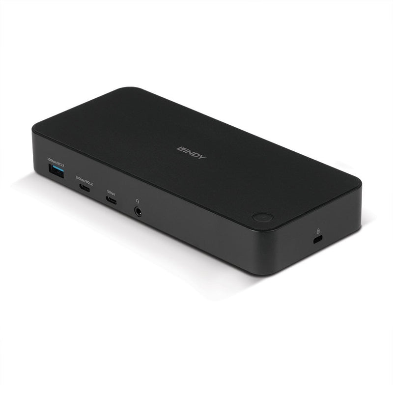 Lindy 43366 laptop-dockingstation & portreplikator Andocken USB 3.2 Gen 2 (3.1 Gen 2) Type-C Schwarz