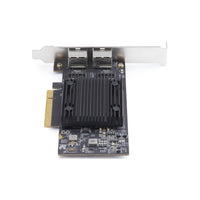 StarTech.com 2-Port PCIe 10Gb Ethernet Netzwerkkarte, 10GbE Network Interface Card, Broadcom BCM57416 Chipsatz, Dual RJ45 10GBase-T/Gigabit, NIC-Karte, TAA
