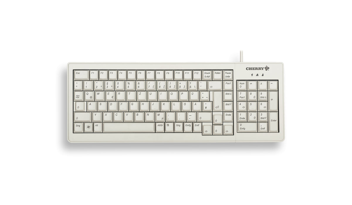 CHERRY XS G84-5200 Tastatur Büro USB + PS/2 QWERTY Englisch Grau