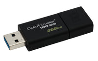 Kingston Technology DataTraveler 100 G3 USB-Stick 256 GB USB Typ-A 3.2 Gen 1 (3.1 Gen 1) Schwarz