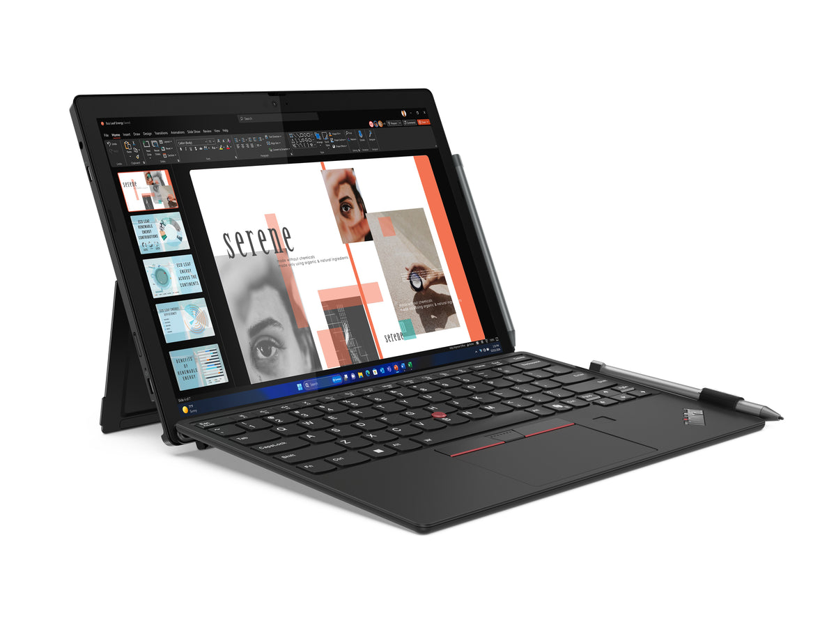 Lenovo ThinkPad X12 Detachable Gen 2 Intel Core Ultra 7 164U Hybrid (2-in-1) 31,2 cm (12.3") Touchscreen Full HD+ 32 GB LPDDR5x-SDRAM 1 TB SSD Wi-Fi 6E (802.11ax) Windows 11 Pro Schwarz Schweiz