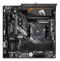 GIGABYTE B550M AORUS ELITE AX Mainboard – AMD Ryzen 5000 CPUs, 5+3 Phasen VRM, bis zu 4733 MHz DDR4, 1xPCIe 4.0 + 1xPCIe 3.0 M.2, Wi-Fi 6E, 1GbE LAN, USB 3.2 Gen 1