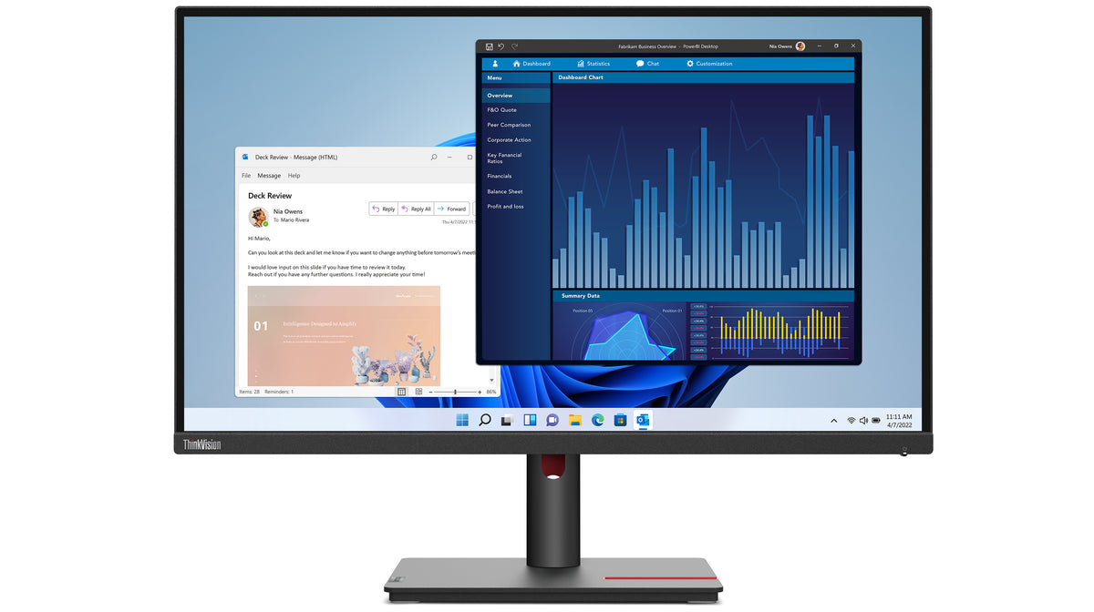 Lenovo ThinkVision T27p-30 Computerbildschirm 68,6 cm (27") 3840 x 2160 Pixel 4K Ultra HD LED Schwarz