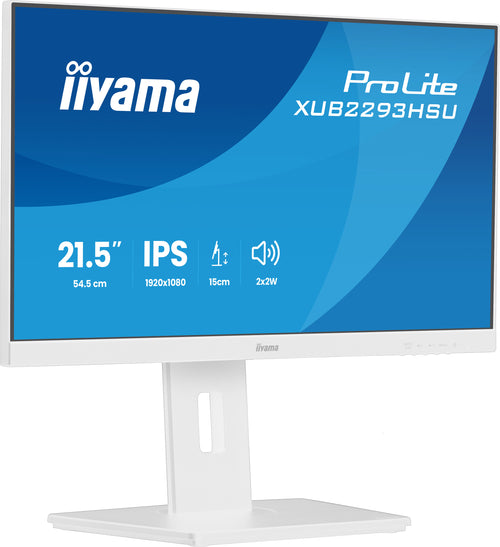 iiyama ProLite XUB2293HSU-W7 Computerbildschirm 54,6 cm (21.5") 1920 x 1080 Pixel Full HD LED Weiß