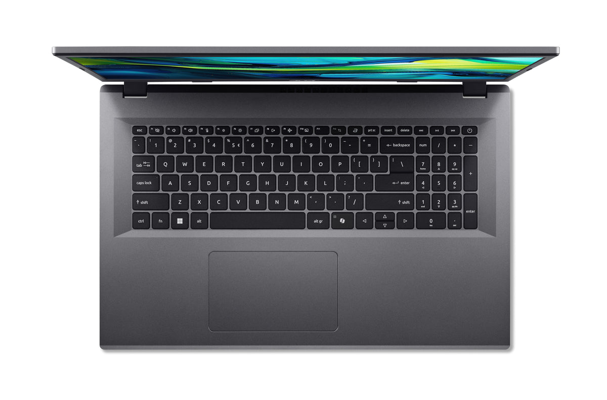 Acer Aspire Go 17 AG17-31P-33D2 Intel Core 3 N355 Laptop 43,9 cm (17.3") Full HD 8 GB LPDDR5-SDRAM 512 GB SSD Wi-Fi 6 (802.11ax) Windows 11 Home Grau