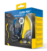 Steelplay HP41 Kopfhörer Kabelgebunden Kopfband Gaming Schwarz, Blau
