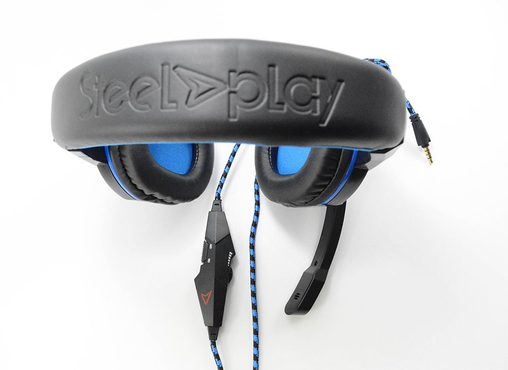 Steelplay HP41 Kopfhörer Kabelgebunden Kopfband Gaming Schwarz, Blau