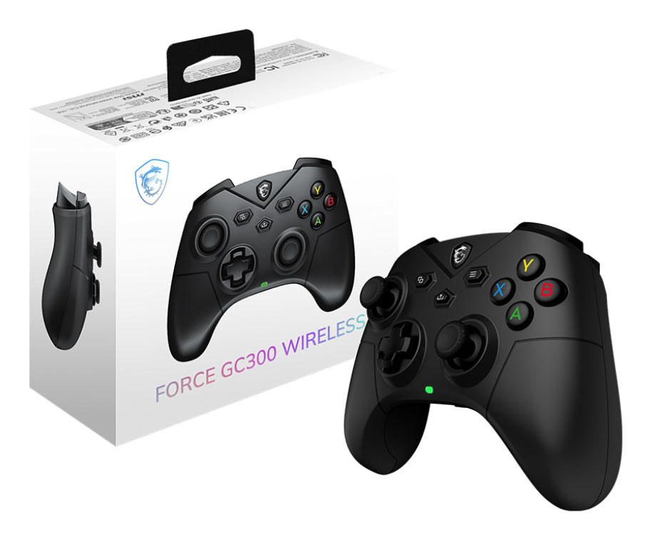 MSI FORCE GC300 WIRELESS Schwarz USB 2.0 Gamepad Analog PC