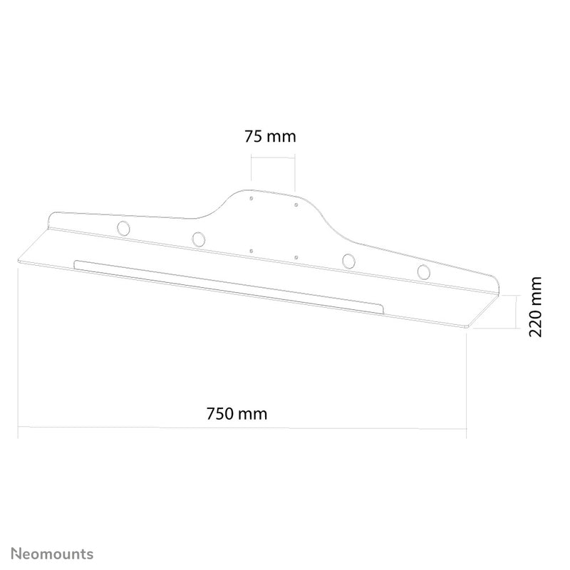 Neomounts KEYB-V100 Tastatur-/Maushalter - B 75 cm