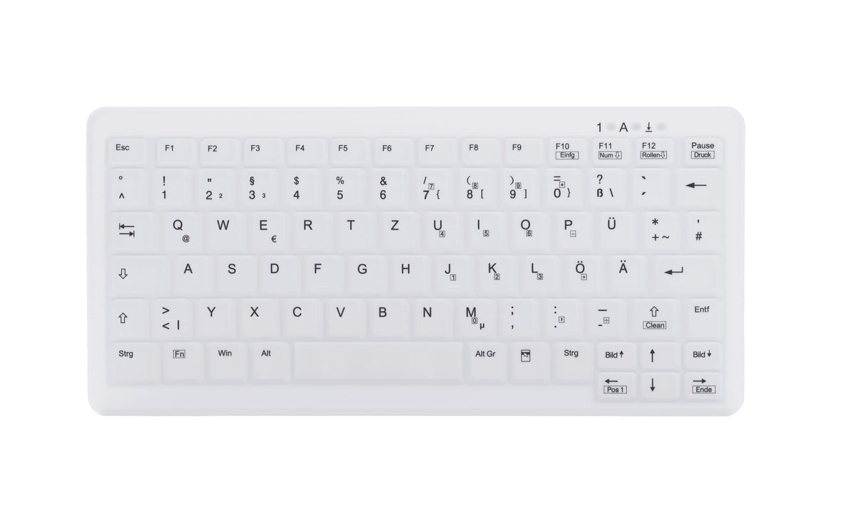 Contour Design Active Key Contour ClassicClean Medizinische Tastatur Abnehmbare Abdeckung Mini Kabelgebunden Weiß DE C4110