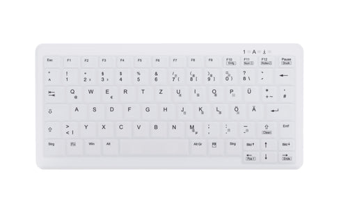 Contour Design Active Key Contour ClassicClean Medizinische Tastatur Abnehmbare Abdeckung Mini Kabelgebunden Weiß DE C4110